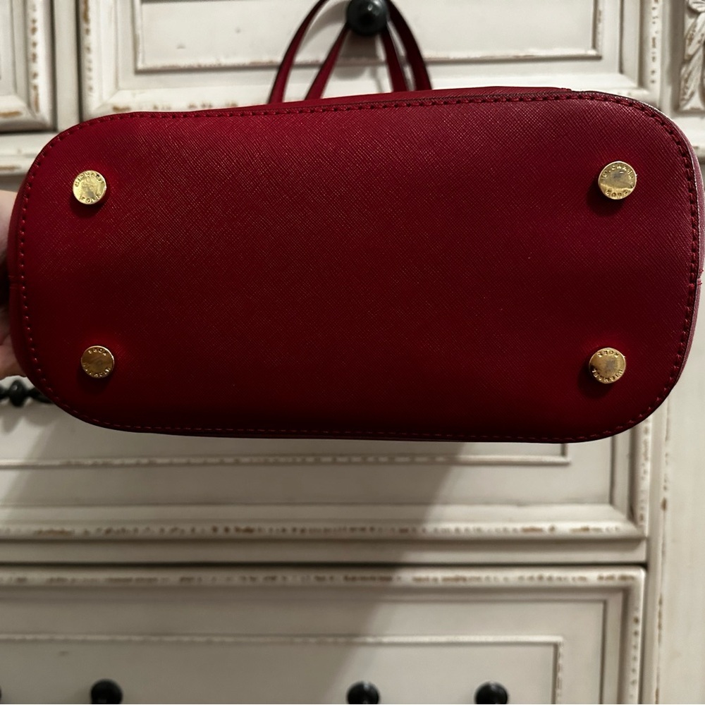 Michael Kors Red Saffiano Tote Bag - Picture 4 of 15